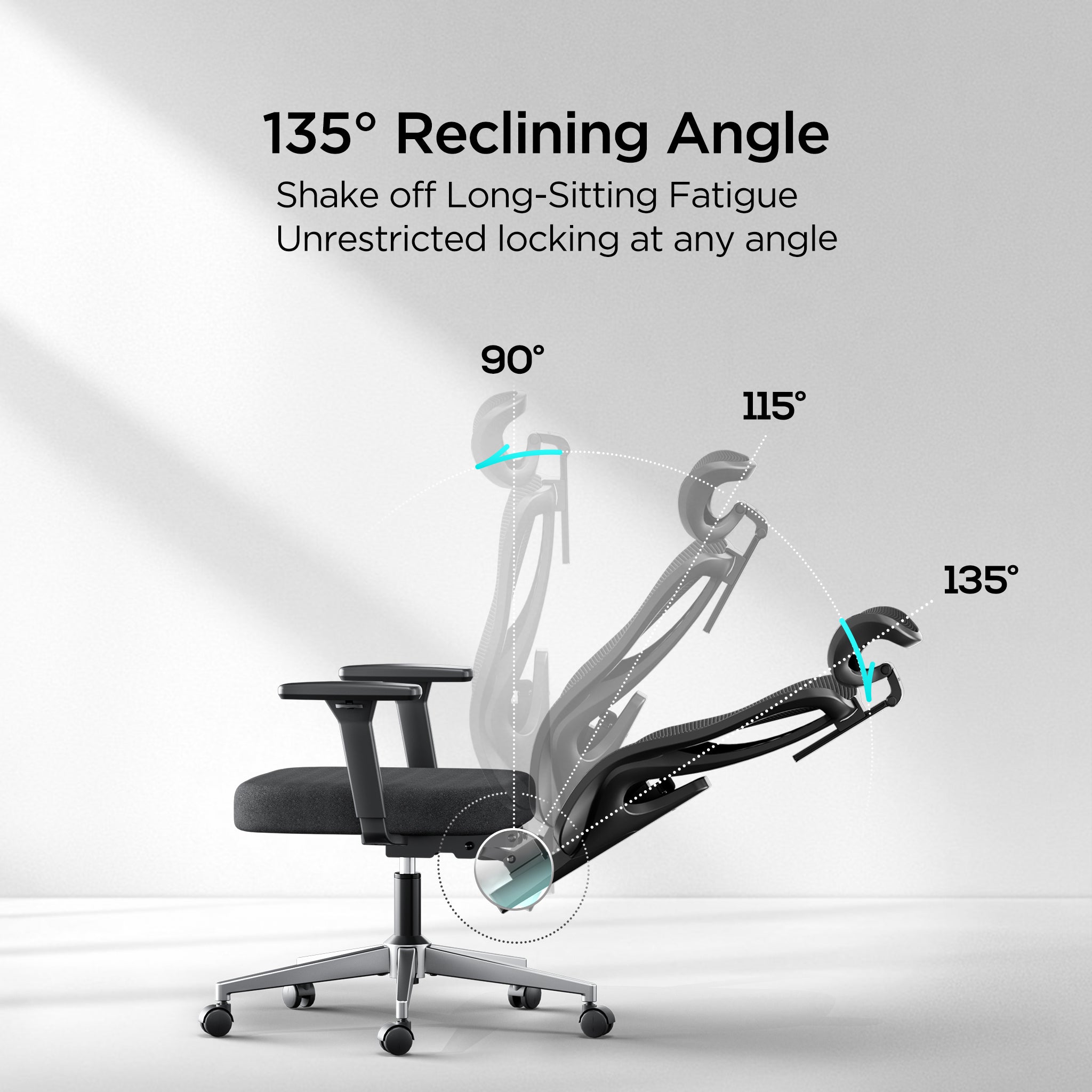 Hbada_P3_office_Chair without footrest  black upgrade reclining angle