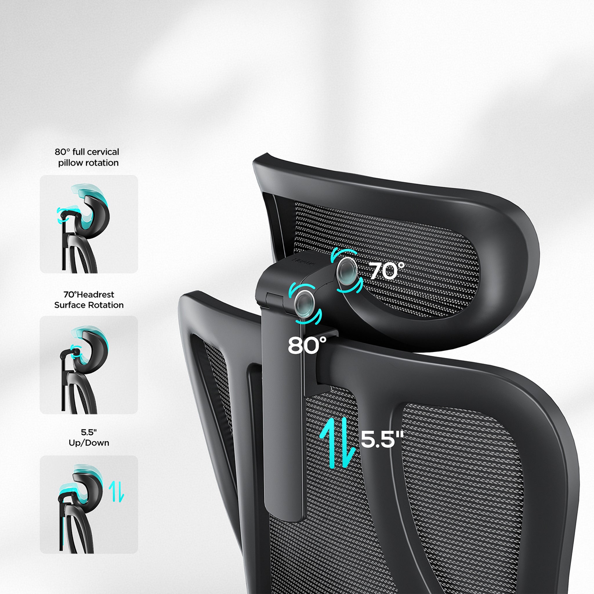 Hbada_P3_office_Chair with footrest upgrade black  headrest