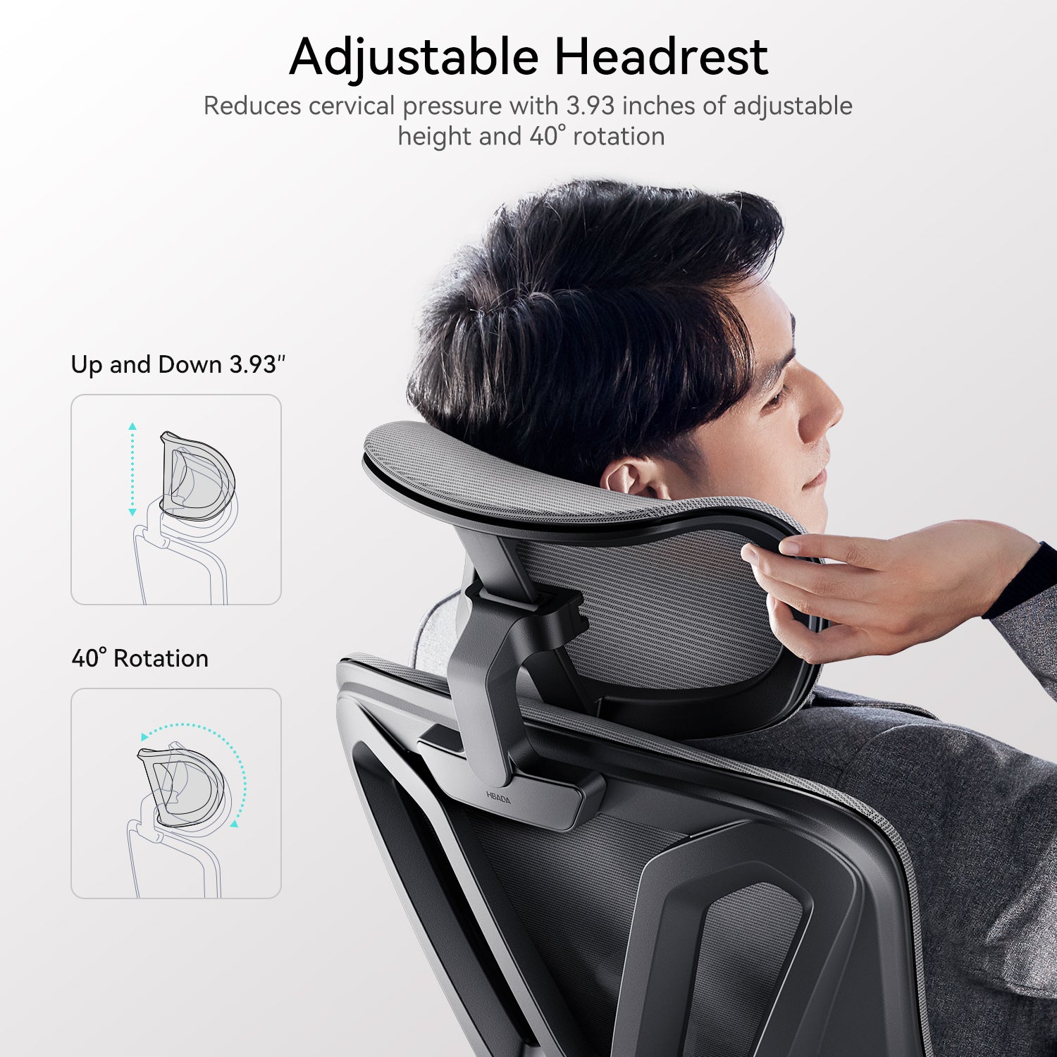 Hbada_P3_office_Chair without footrest  gray headrest