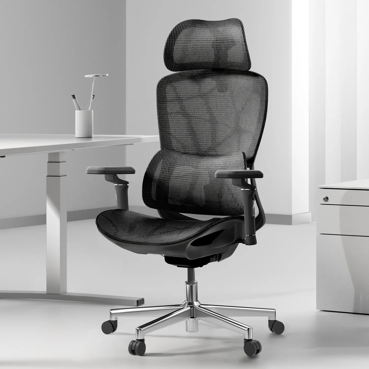 Hbada E2 Pro Ergonomic Office Chair without Footrest black