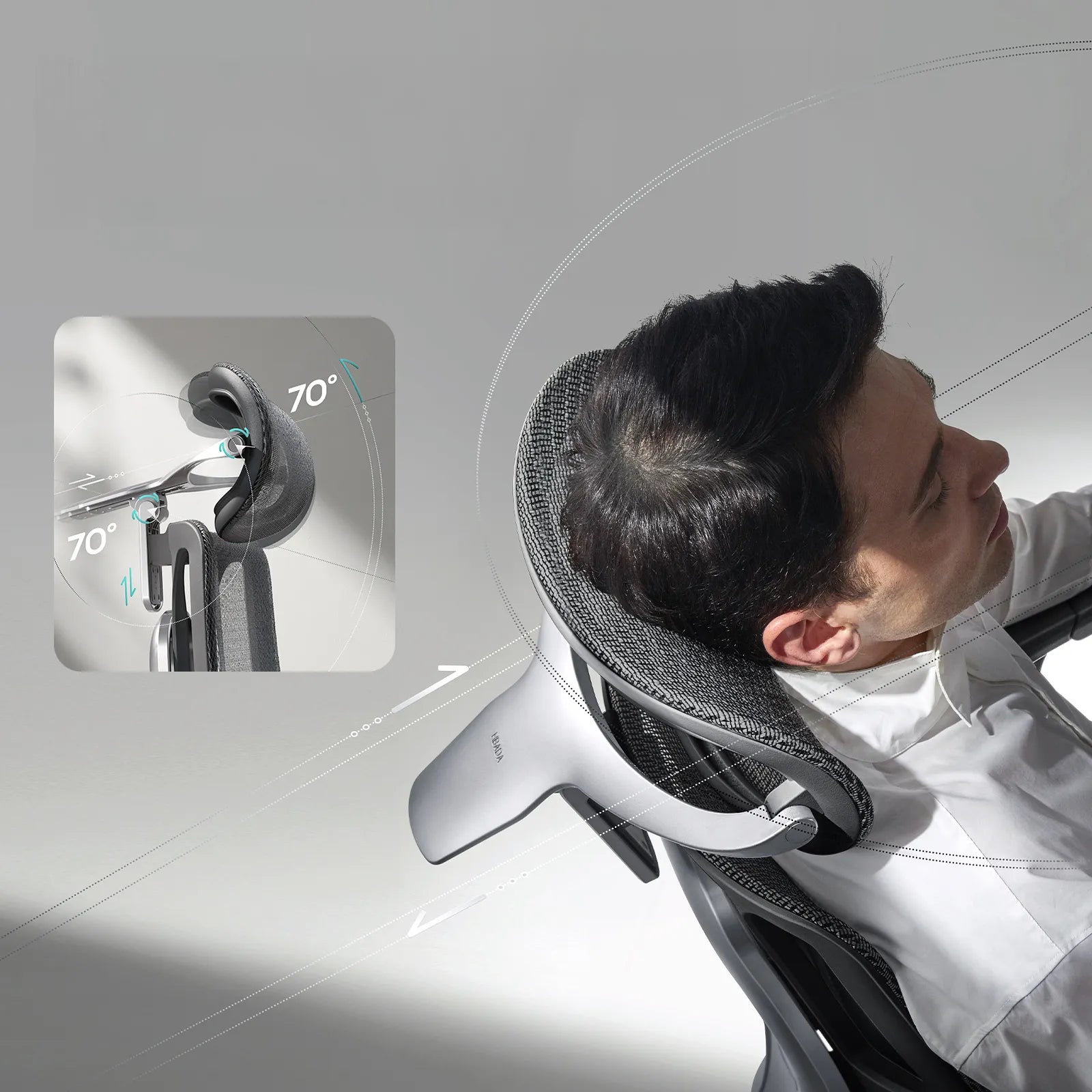 Hbada_E3_Pro_Ergonomic_Chair black headrest