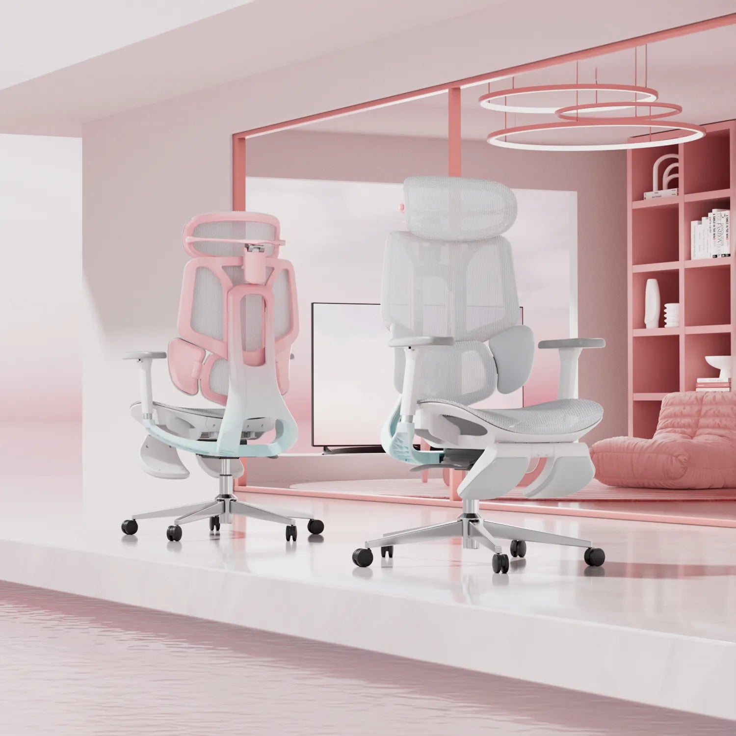 Hbada_E3_Pro_Ergonomic_Chair with footrest double