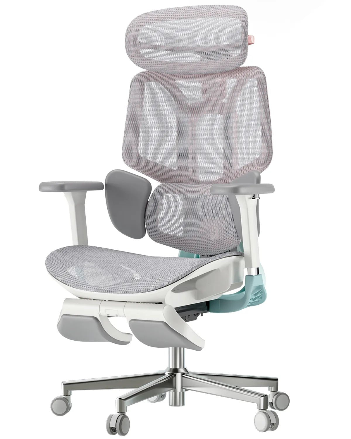 Hbada_E3_Pro_Ergonomic_Chair with footrest pink