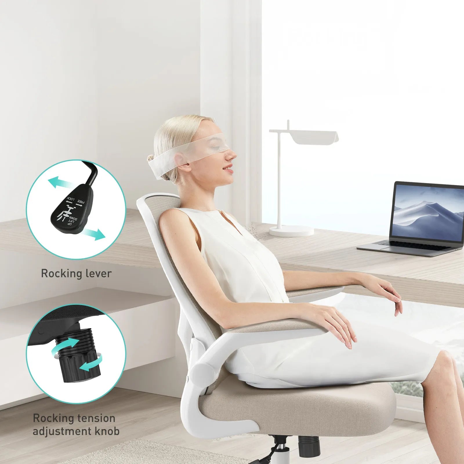 Hbada_J3_office_Chair gray rocking lever