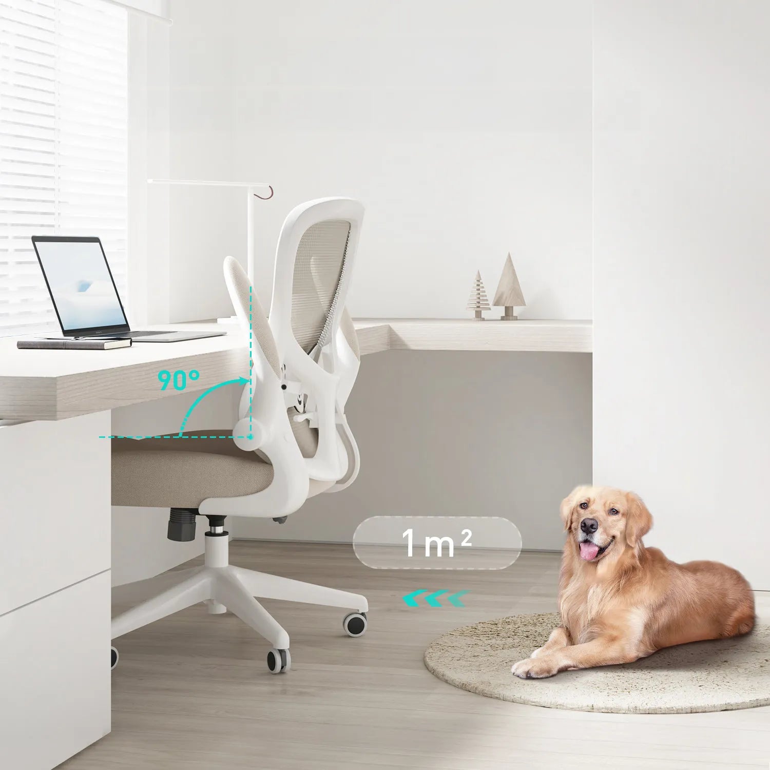 Hbada_J3_office_Chair gray armrests