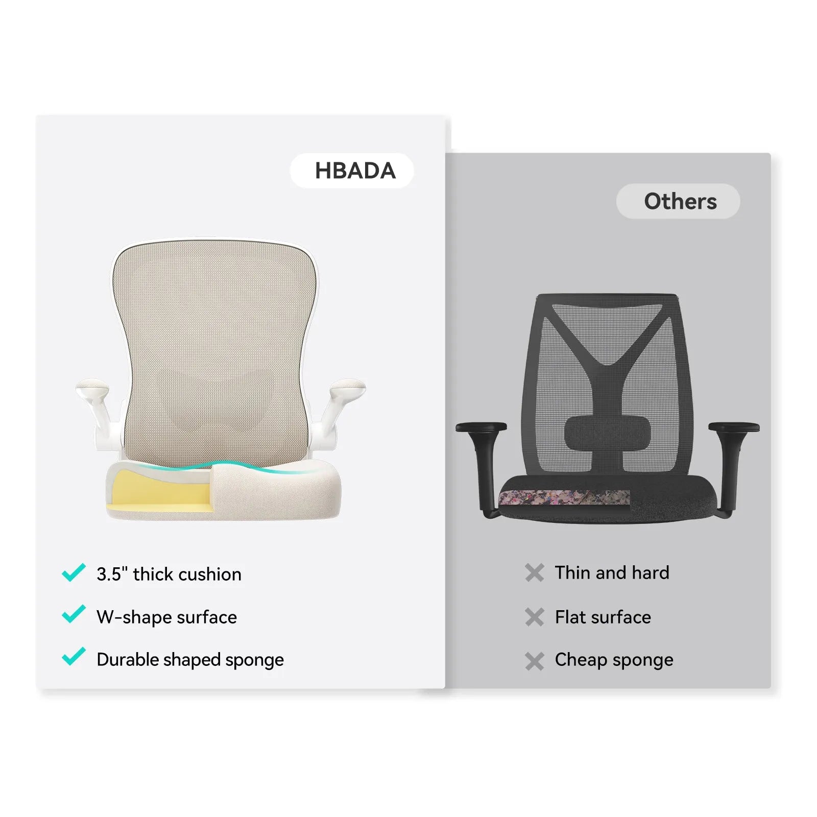 Hbada_J3_office_Chair gray vs others