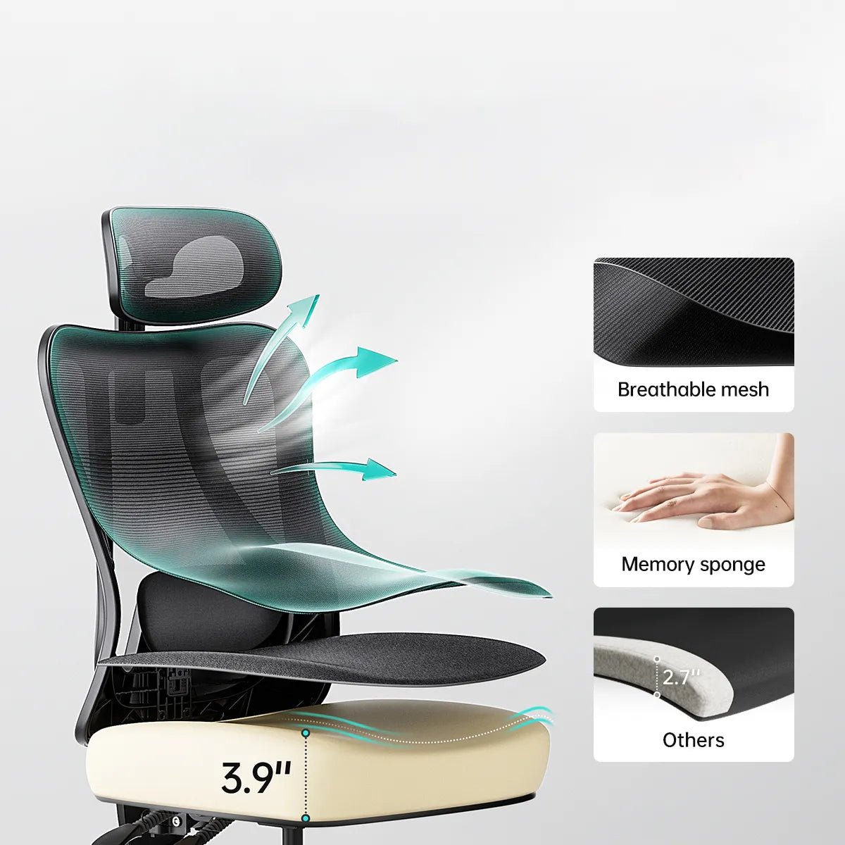 Hbada_P3_office_Chair without footrest  black seat