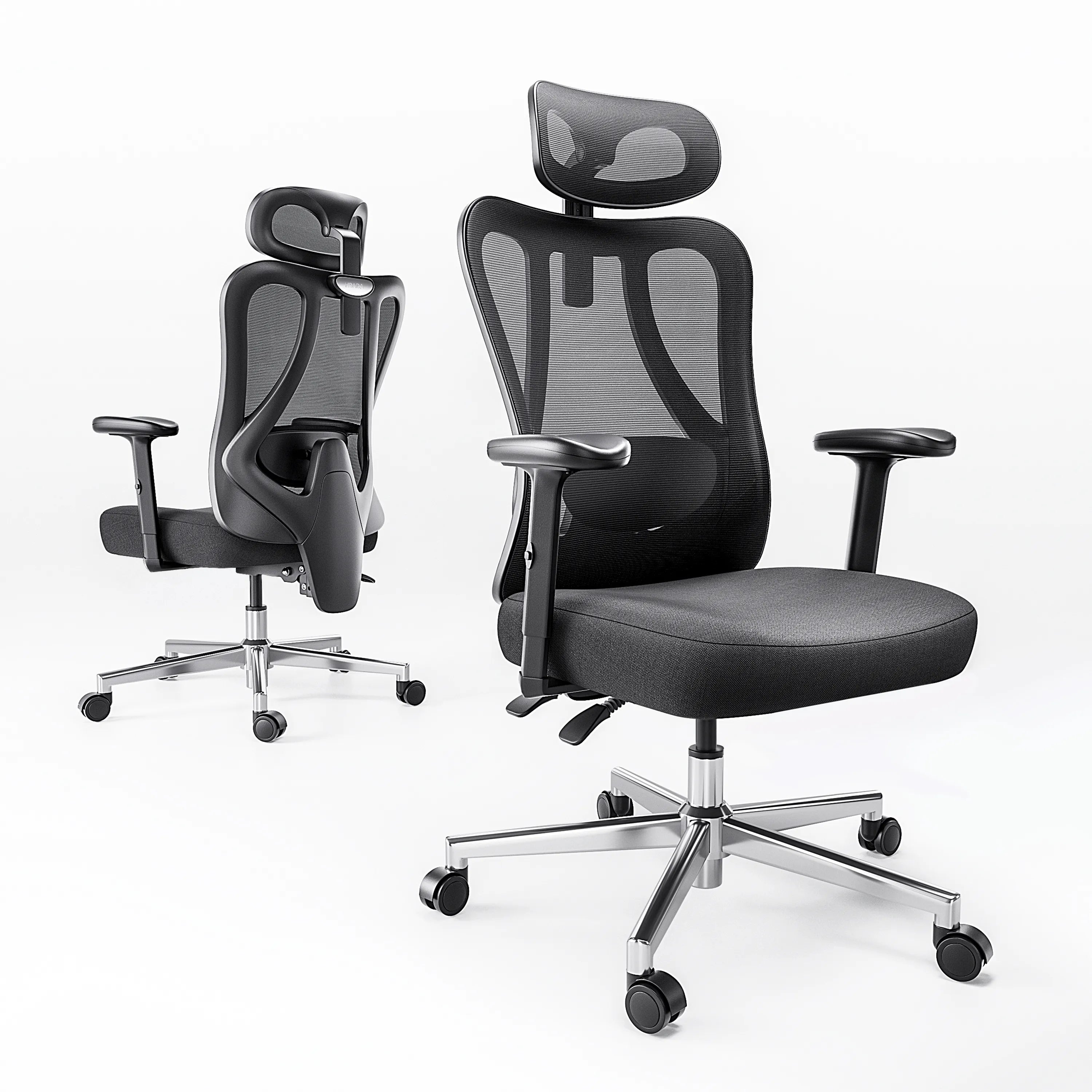 Hbada_P3_office_Chair without footrest   black back/front